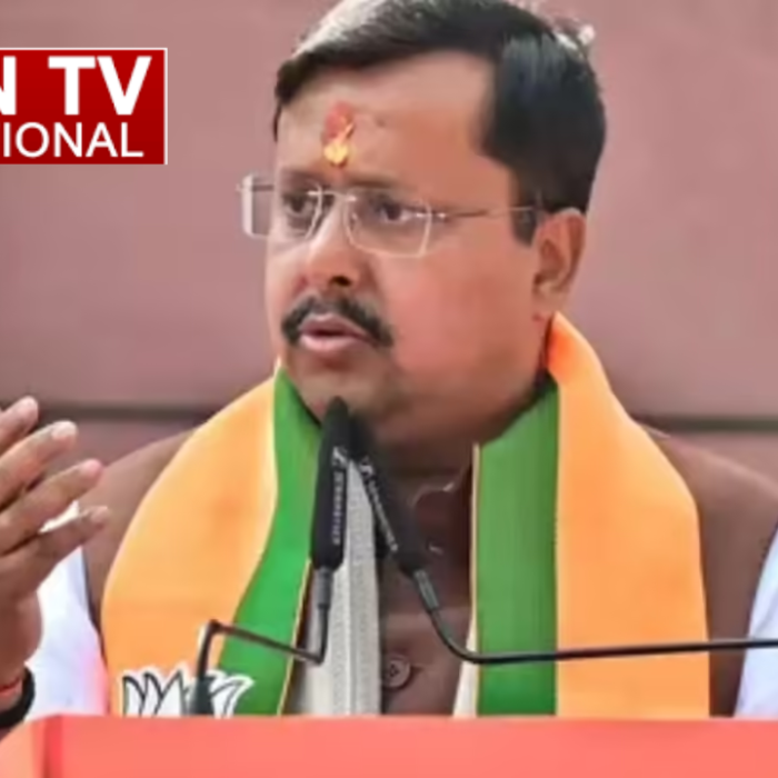 राष्ट्रीय अध्यक्ष बनने के बाद पहली बार मथुरा आए नितिन नवीन, सीएम योगी संग करे बांके बिहारी के दर्शन