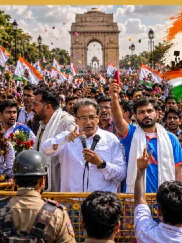 CJP Protest: जंतर-मंतर पर युवाओं का शक्ति प्रदर्शन