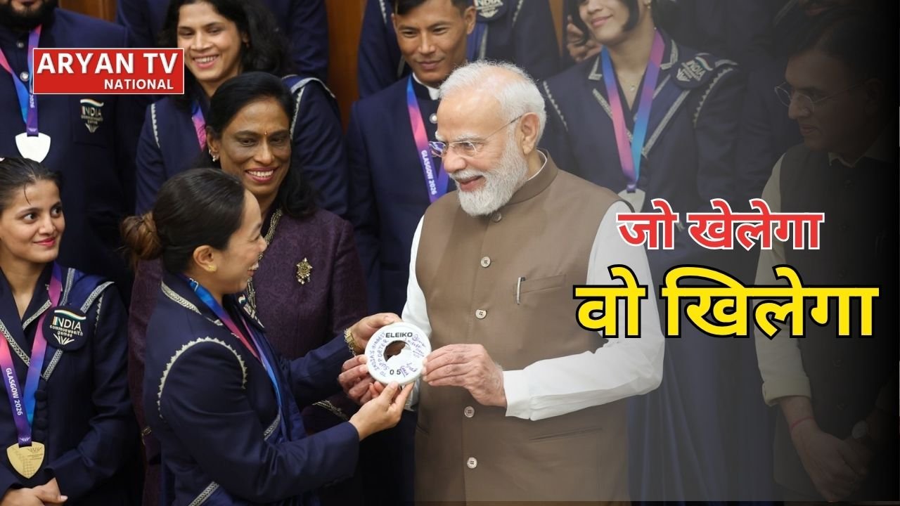 खिलाड़ियों संग पीएम मोदी का खास अंदाज